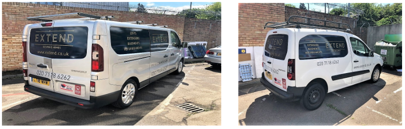 White Extend Vans